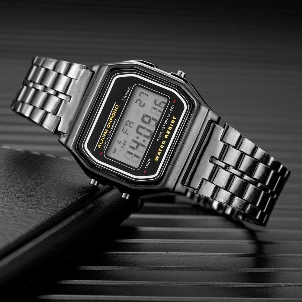 Casio Vintage Style Digital Steel Watch