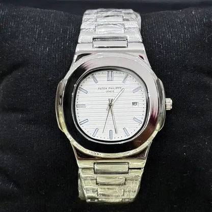 Patek Philippe Nautilus Watch: Stainless Steel with Date Display