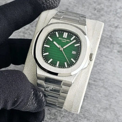 Patek Philippe Nautilus Watch: Stainless Steel with Date Display