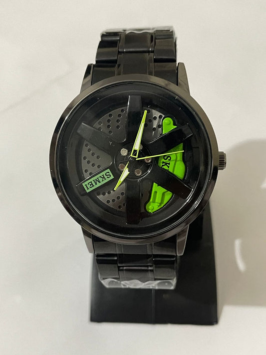 SKMEI "Velocity" 3D Car Rim Watch – Performance Racing Edition